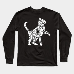 Funny Cat Cat Geometry T-shirt Long Sleeve T-Shirt